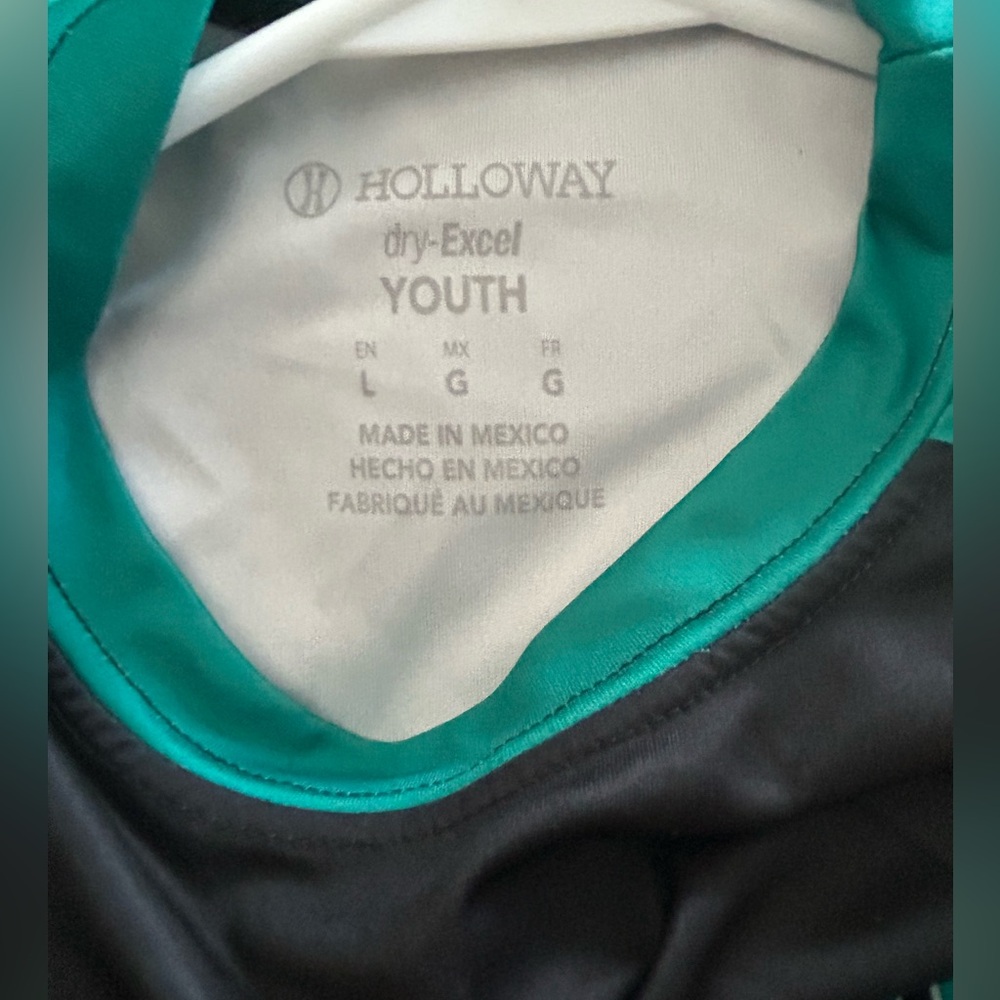 BUNDLE: 2 Teal/Black Baseball Jerseys Youth Large - perfect for practice! - Picture 4 of 6